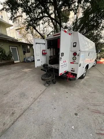 Magnet Plumbing service vehicle on-site for Faucet Repair in Greenacres City